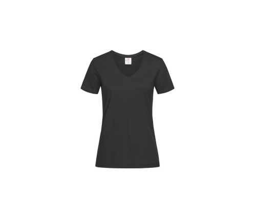 Classic-T V-Neck Women – Stedman® in Black Opal
