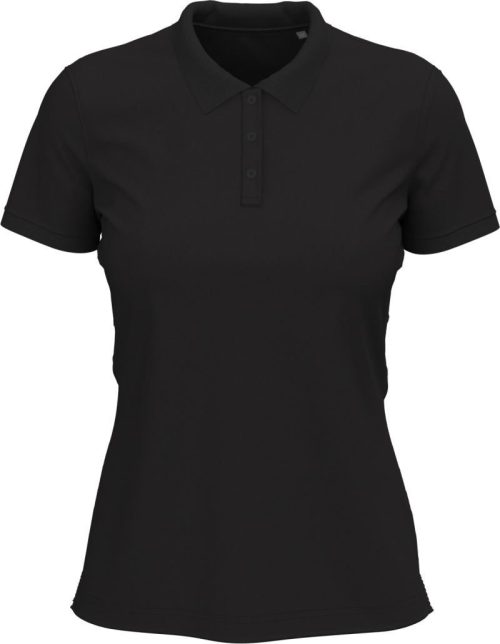Schweres Damen Stretch Piqué Polo Stretch Polo Women – Stedman in Black Opal