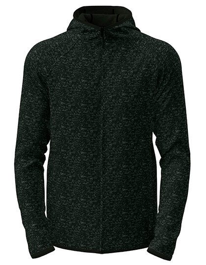 Lux Hooded Knitfleece Jacket – Stedman® in Black Opal Heather