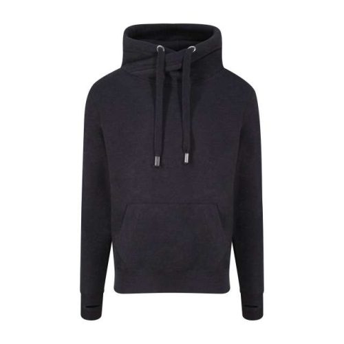Cross Neck Hoodie – Just Hoods in Black Smoke