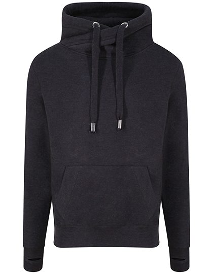 Cross Neck Hoodie – Just Hoods in Black Smoke