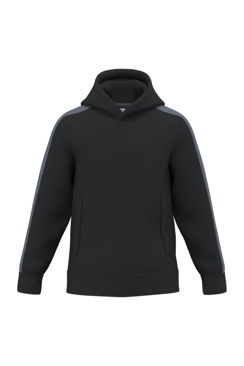 Teamwear Kinder-Hoodie PA3056 – Proact in Black / Sporty Grey