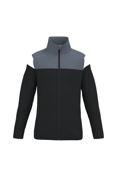 Kinder Trainingsjacke mit Reißverschluss PA391 – Proact in Black / Sporty Grey