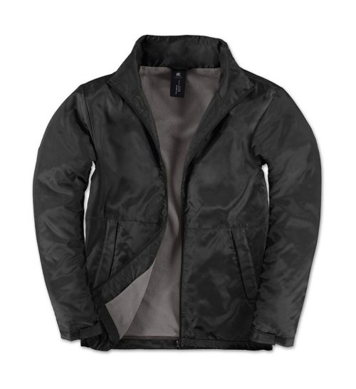 Multi-Active/men Jacket JM825 – B&C Outerwear in Black/Warm Grey