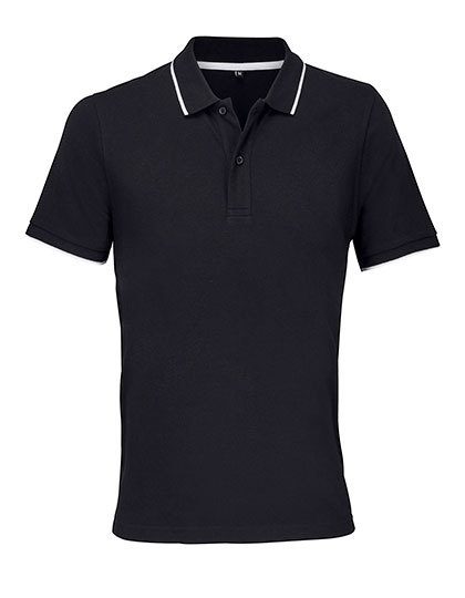 Unisex Polo Shirt Palermo – SOL´S in Black/White
