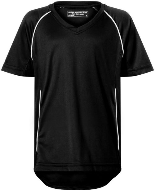 Kinder Team Shirt JN 386K – Daiber in Black/White