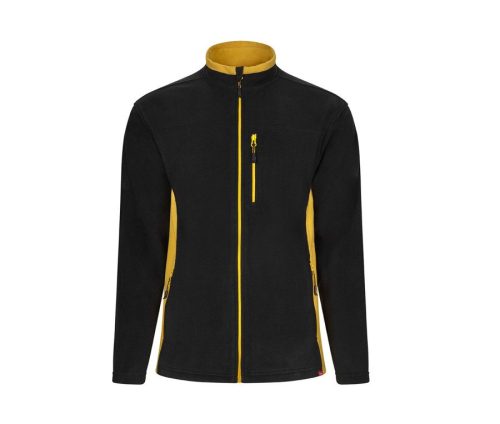 Two-Tone Fleece Jacket 201504 – Velilla in Black / Yellow