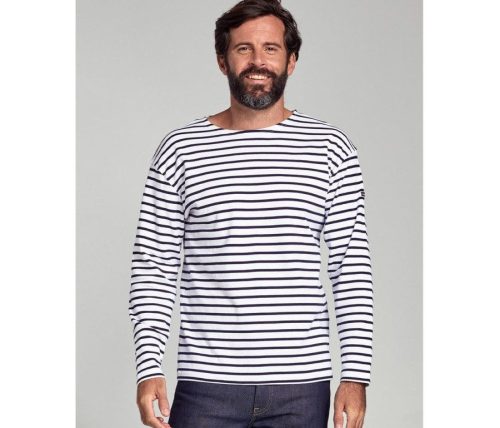 Shirt Im Marine-Stil 1525 – Armor Lux in Blanc/Navire
