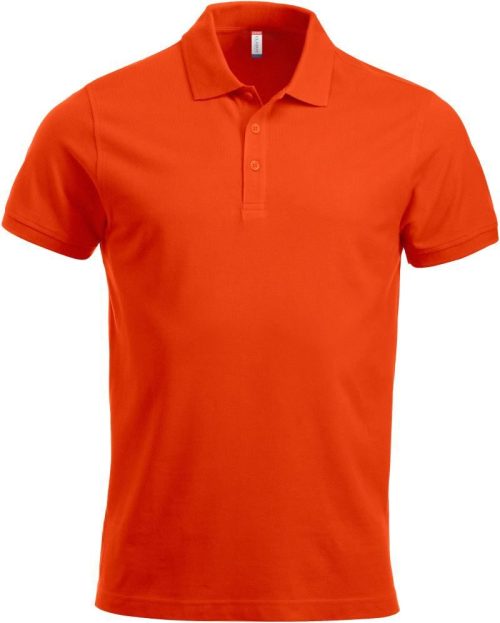 Schweres Herren Piqué Polo Classic Lincoln S/S – Clique in Blood Orange