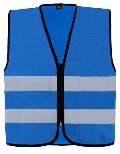 Hi-Vis Safety Vest Cologne With Front Zipper – Korntex in Blue