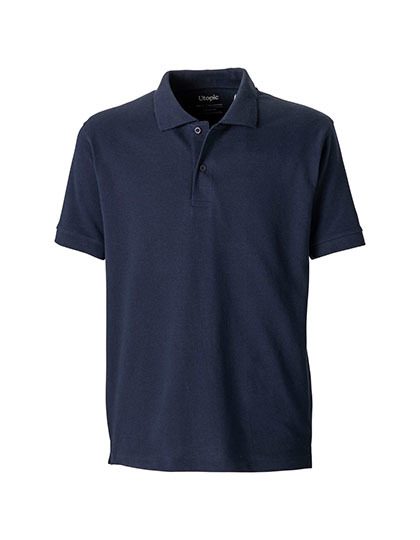 Unisex Short-Sleeved Polo Shirt – Utopic in Blue