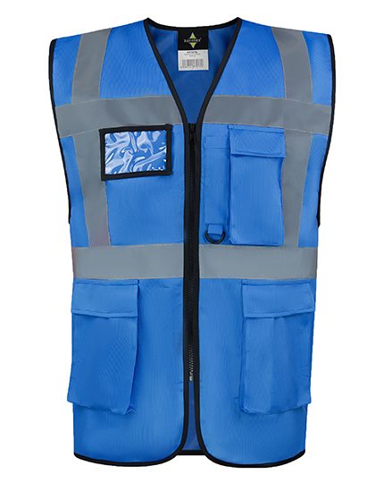 Comfort Executive Safety Vest "hamburg" - Multifunctional With Pockets – Korntex in Blue