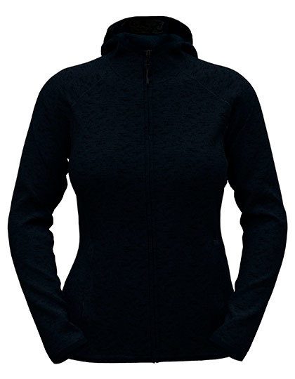 Lux Hooded Knitfleece Jacket Women – Stedman® in Blue Midnight Heather