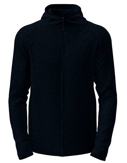 Lux Hooded Knitfleece Jacket – Stedman® in Blue Midnight Heather