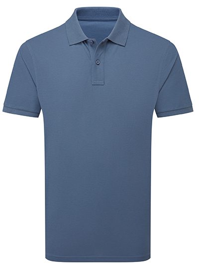 Men´s Relaxed Fit Polo – Asquith & Fox in Blue Steel