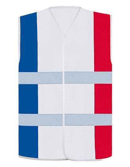 National Safety Vest – Korntex in Blue/White/Red