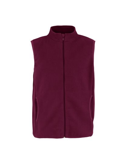 Recycled Fleece Vest – Neutral in Bordeaux