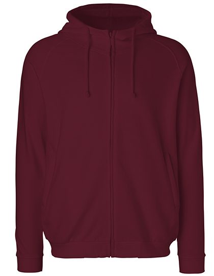 Unisex Hoodie With Hidden Zip – Neutral in Bordeaux