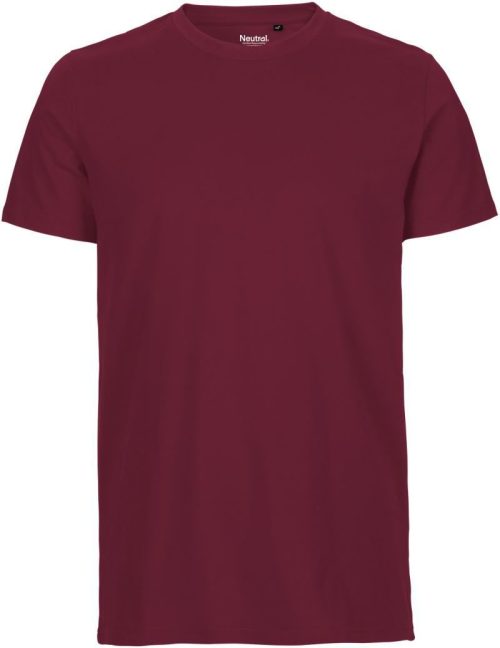 Herren Bio T-Shirt O 61001 – Neutral in Bordeaux