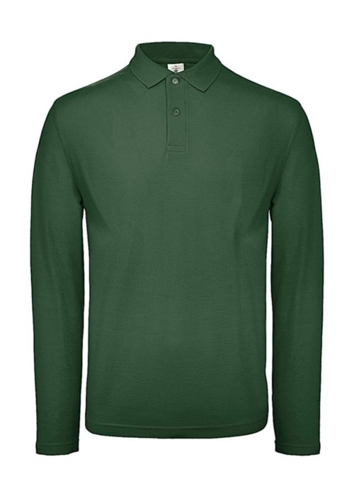 ID.001 Men's long-sleeved polo shirt PUI12 – B&C in Bottle Green