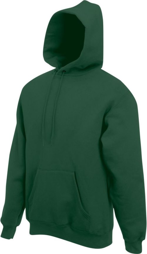 Kapuzen Sweater Classic Hooded Sweat – Fruit of the Loom in Bottle Green