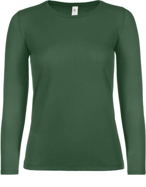 Damen T-Shirt langarm #E150 LSL /women – B&C in Bottle Green