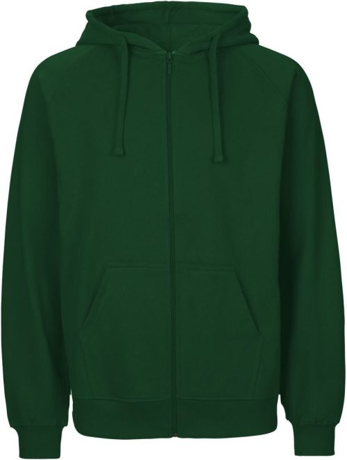 Herren Bio Kapuzen Sweatjacke O 63301 – Neutral in Bottle Green