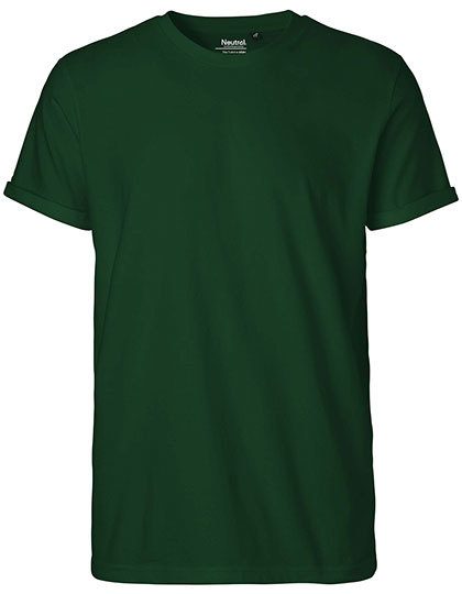 Herren Bio T-Shirt mit Umschlag O 60012 – Neutral in Bottle Green