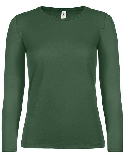 Women´s T-Shirt #E150 Long Sleeve – B&C BE INSPIRED in Bottle Green