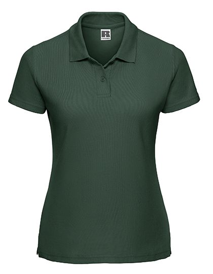 Ladies' Classic Polycotton Polo – Russell Athletic in Bottle Green