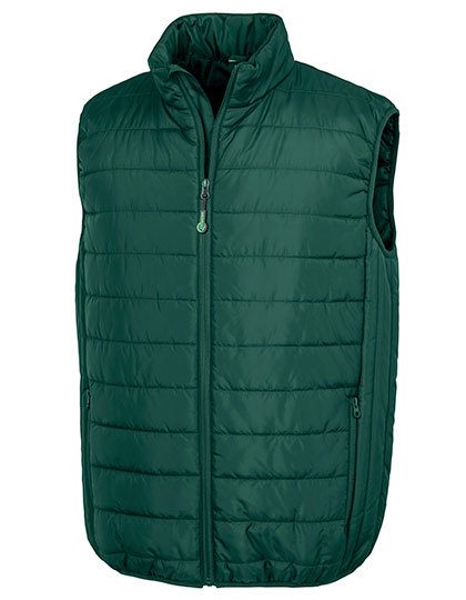 Promo Padded Bodywarmer – Result Recycled in Bottle Green
