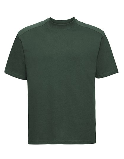 Heavy Duty Workwear T – Russell Athletic in Bottle Green