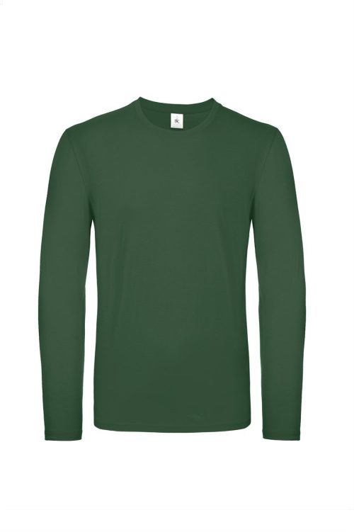 Herren-Langarmshirt #E150 TU05T – B&C in Bottle Green