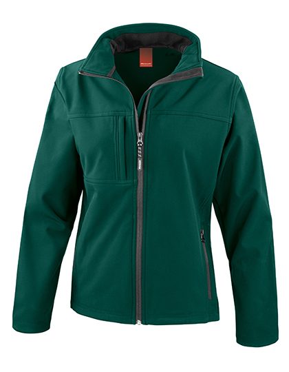 Women´s Recycled 3-Layer Classic Softshell Jacket – Result Recycled in Bottle Green