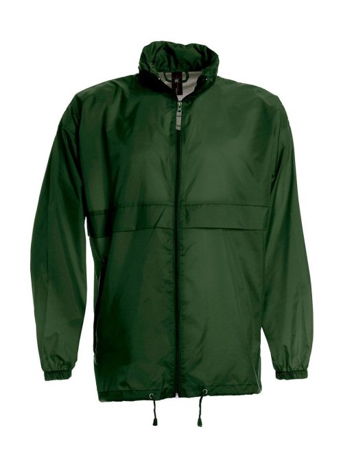 Sirocco Windbreaker JU800 – B&C Outerwear in Bottle Green