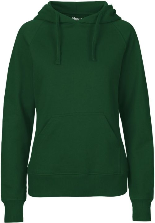 Damen Bio Kapuzen Sweater O 83101 – Neutral in Bottle Green