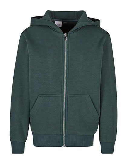 Kids Fluffy Zip Hoody – Build Your Brand in Bottle Green