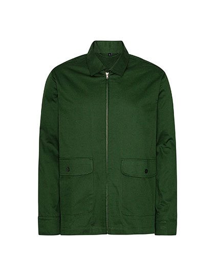 Twill Jacket – Neutral in Bottle Green