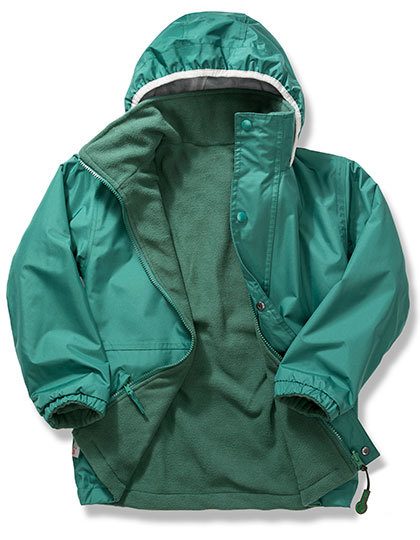 Junior Stormdri 6000 Recycled Coat – Result Recycled in Bottle Green/Bottle Green