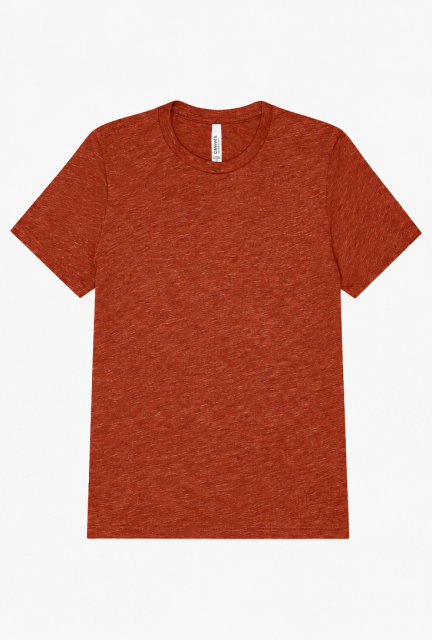 Unisex Triblend S/S Tee – Bella in Brick Triblend