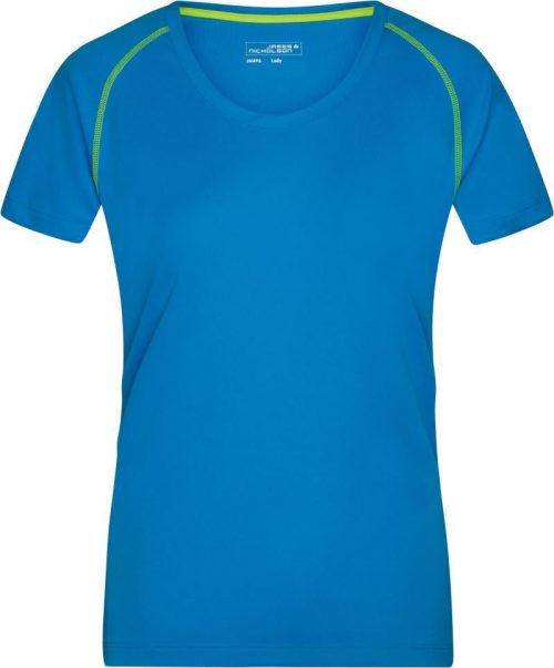 Damen Funktionsshirt JN 495 – Daiber in Bright Blue/Bright Yellow