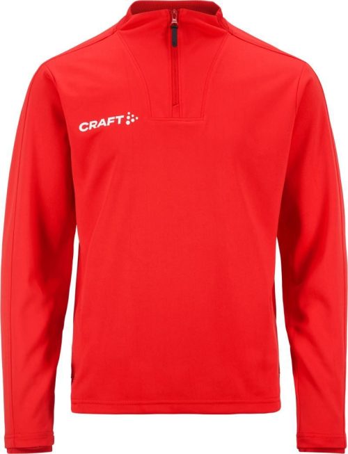 Kinder Trainingsjacke mit 1/4 Zip Evolve 2.0 Half Zip Jr – Craft Teamwear in Bright Red