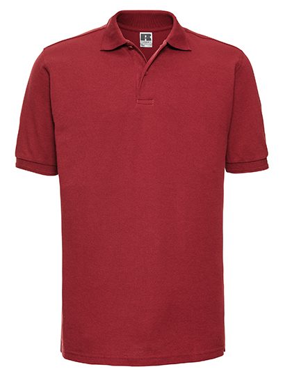 Hardwearing Polycotton Polo – Russell Athletic in Bright Red