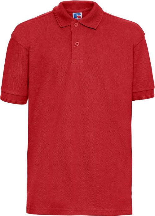 Schweres Kinder Piqué Polo 599B – Russell Athletic in Bright Red