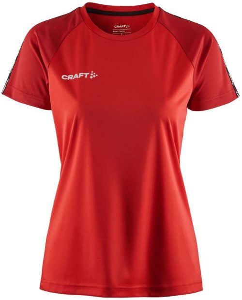 Damen Kontrast Sport Shirt Squad Go Contrast Jersey W – Craft Teamwear in Bright Red/Express