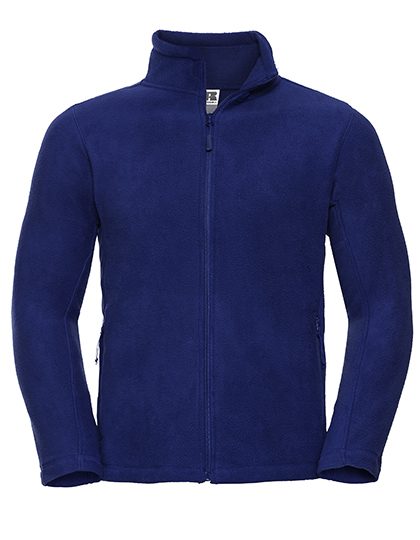 Men´s Full Zip Outdoor Fleece – Russell Athletic in Bright Royal