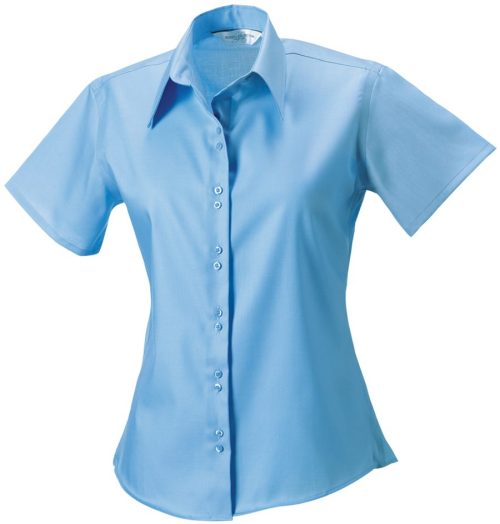 Ladies' Short Sleeve Ultimate Non-Iron Shirt R-957F-0 – Russell in Bright Sky