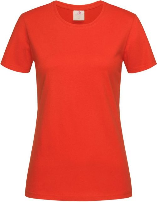 Damen T-Shirt Classic-T Women – Stedman in Brilliant Orange