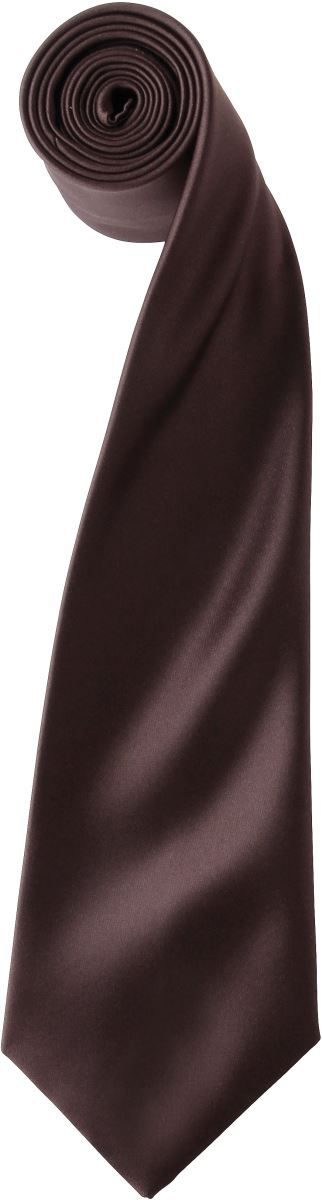 Satin Krawatte "Colours" PR 750 – Premier in Brown