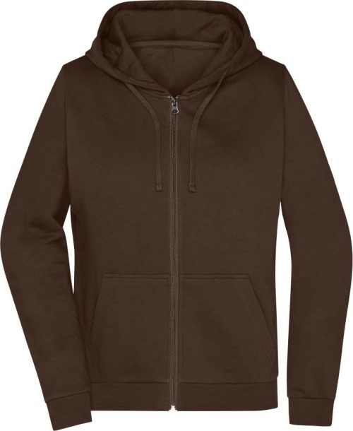 Damen Kapuzen Sweatjacke JN 755 – Daiber in Brown